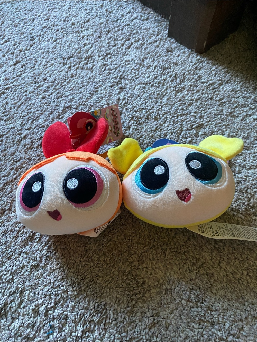 DETACHABLE Cute Powerpuff Girls Plush Face Pals - Blossom & Bubbles